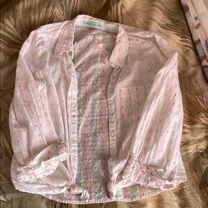 Colorful Patterned Button-Up Shirt